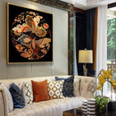 Needlework DIY Cross Stitch New Chinese Long Feng Cheng Xiang-Feng Qiu Huang Pattern Cross-stitch 11CT Full Embroidery Home Deco