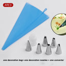 8/26pcs/set Silicone Pastry Bag Kitchen Accessories DIY Icing Piping Cream Pastry Bag With 6 Nozzle Sets Cake Decorating Tools
