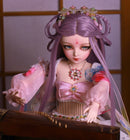 Puppe bjd 60cm Geschenke für Mädchen violettes Haar voller Satz Puppe Augen wechseln DIY Puppe bestes Valentinstagsgeschenk handgemachtes Schönheitsspielzeug