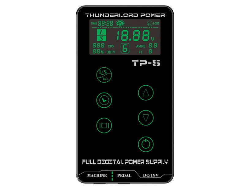THUNDERLORD Digital Tattoo Power Supply LCD Touch Screen Dual Power Source For Tattoo Rotary Pen Makeup Machine Tattoo Supplies