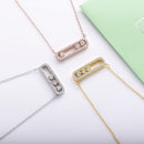 SHADOWHUNTERS auténtica Plata de Ley 925 Move CZ colgante de piedra gargantilla de cadena larga collares para mujeres fabricación de joyas de lujo