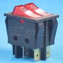 KCD2-4-2101N DPST Rocker Switch