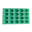 New 20-cavity Silicone Oval Doughnut Mold Small Cake Chocolate Pancake Moulds for Baking Mini Dessert Kitchen DIY Handmade Tools