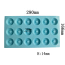 New 20-cavity Silicone Oval Doughnut Mold Small Cake Chocolate Pancake Moulds for Baking Mini Dessert Kitchen DIY Handmade Tools