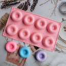 New 20-cavity Silicone Oval Doughnut Mold Small Cake Chocolate Pancake Moulds for Baking Mini Dessert Kitchen DIY Handmade Tools