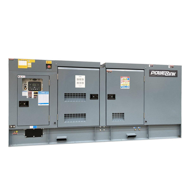 100KW Natural Gas Generator 415V, 3 Phase: Powered by PowerLink GXE100S-NG  Front