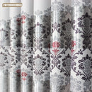 1 pc New Curtains for Windows Drapes European Modern Elegant Noble Printing Shade Curtain For Living Room Bedroom