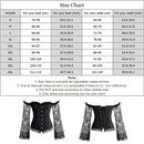 Women Halloween Steampunk Corset Sexy Bodice Long Sleeve Red Corselet Lace Up Bustier Party Club Wedding Tops Plus Size S-6XL