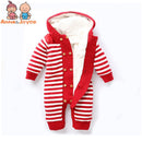 Baby ClothesWinter Cap Hats Baby Sweaters Baby Rompers Thick Cotton Outfit Newborn Jumpsuit for Children Baby Costume
