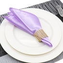 50pcs/lot Napkins 30cm Square Satin Fabric Handkerchief Table Dinner Napkin For Wedding Decoration Party Event Home Supplies
