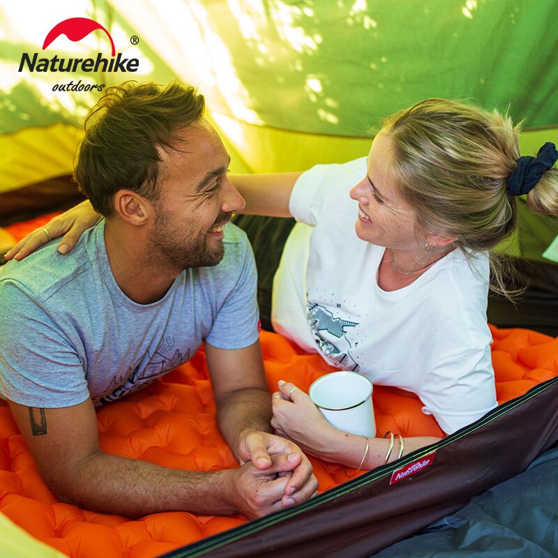 Colchón de Camping Naturehike, colchón de aire doble ultraligero, cama plegable para exteriores, colchón inflable para viajes en coche