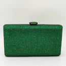 Boutique De FGG Fuchsia Women Crystal Clutch Evening Bags Wedding Bridal Rhinestone Box Handbags Party Dinner Diamond Purse