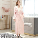 Herren Langer Dicker Warmer Flanell Bademantel Plus Größe Damen Roben Korallen Fleece Bademantel für Winter Morgenmantel Herren Kimono Nachtwäsche