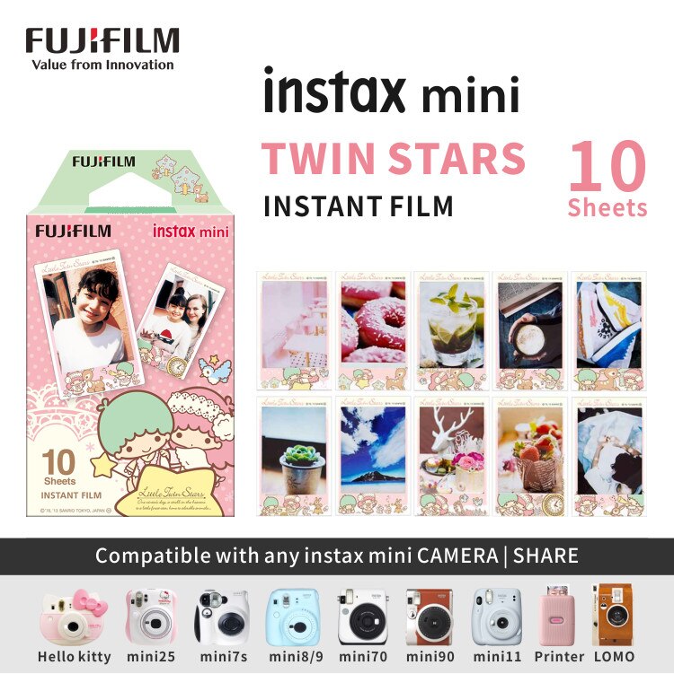 Origin Fujifilm Instax Mini Film 10-100 Sheets Photo Paper for Fuji Instant Film Cameras Instax Mini 11 8 9 90 Link Liplay EVO