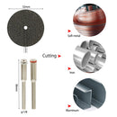 32/63pcs Cutting Tool Saw Blades for Dremel Metal Cutter Power Tools Rotary Tool Wood Cutting Discs Drill Mandrel Cutoff