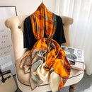 2022 180*90cm Women Scarf Summer Silk Shawl Lady Wrap Soft Female Europe Designer beach bandanna foulard muffler girl pareo