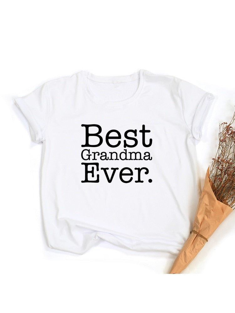 Best Grandma Ever T-Shirt Best Mom T Shirt Gift for New Grammy Cute Mothers Day Tee Funny Grandmother T Shirts Clothes