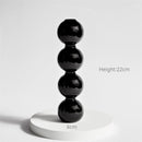 Creative Hydroponic Glass black candlestick glass vase candle stand Desktop Decor Home Decoration Art Nordic Home