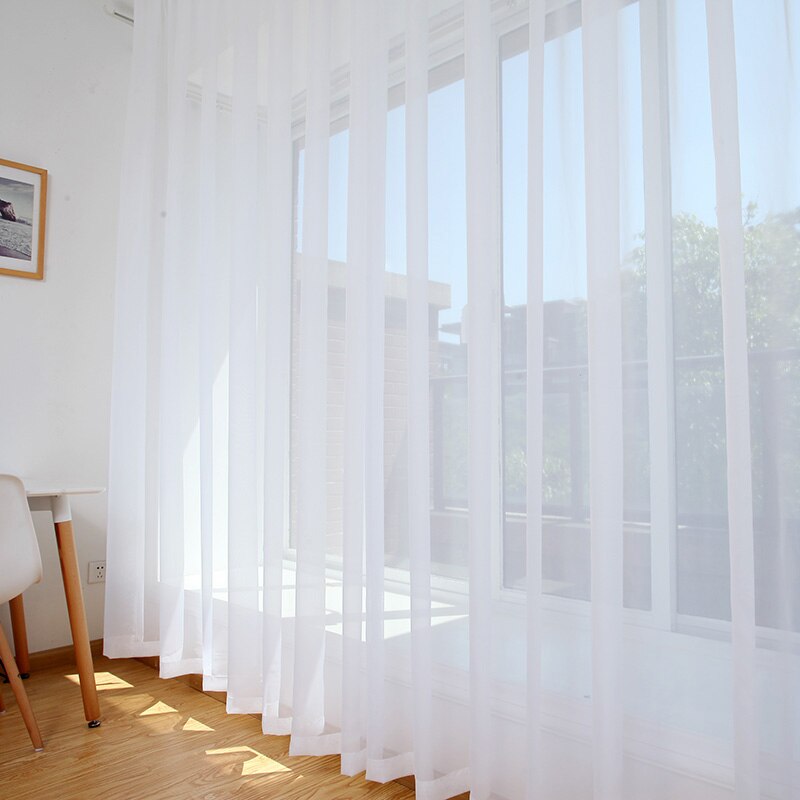 Cortinas personalizadas, cortinas gruesas blancas con bordado de Jacquard de algodón nórdico Simple moderno, cortinas de sombreado alto para sala de estar