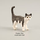 Miniature Farm Realistic Cat Figurines Toys  Educational  Animal Model Cat Figures Toy Set Decoration and Party Favors