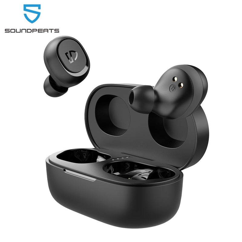 SoundPEATS Auriculares inalámbricos Bluetooth 5.0 en la oreja Estéreo TWS Auriculares deportivos IPX7 Impermeable Llamadas monoaurales / binaurales