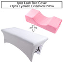 Almohada de pestañas para el cuello, almohada de espuma viscoelástica, 1 Uds., funda de cama para extensión de pestañas, lámina elástica para injerto de pestañas, herramienta de maquillaje para salón