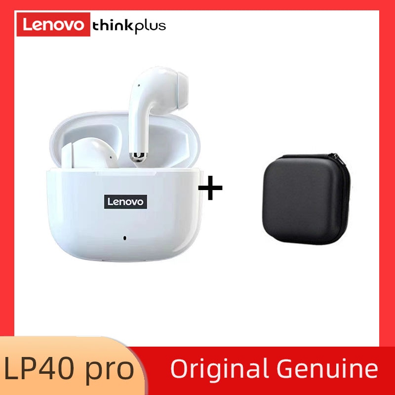 Original Lenovo LP40 Pro TWS Earphones Wireless Bluetooth 5.1 Sport Noise Reduction Headphones Touch Control 250mAH Earphones