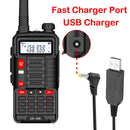 BaoFeng Walkie Talkie UV 10R V2 Two Way CB Radio Transmitter Long Range UV-10R 128CH VHF UHF 136-174Mhz 400-520Mhz Dual Band