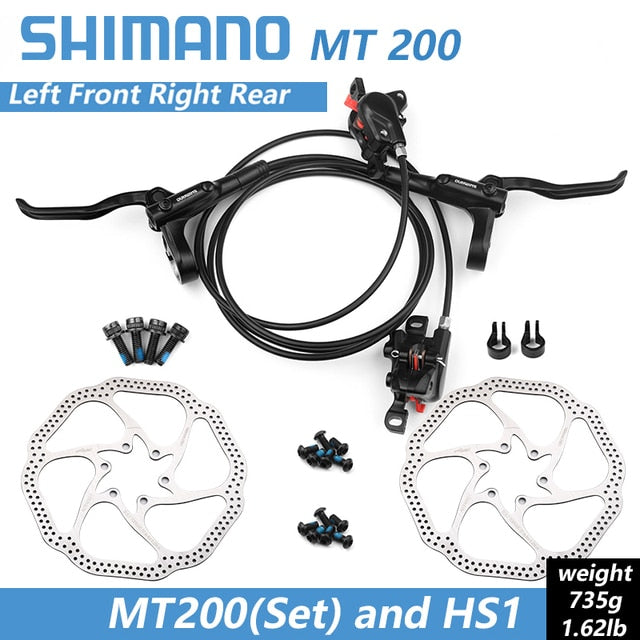 Shimano BR BL MT200 freno de bicicleta MTB freno de disco hidráulico 750/800/1350/1450/1500mm frenos de abrazadera de montaña actualizado MT315