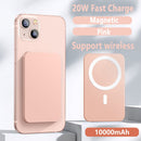Magnetische drahtlose 10000mAh 15W schnell aufladbare tragbare Powerbank für iPhone 13 12 pro max 12mini externer Hilfsakku