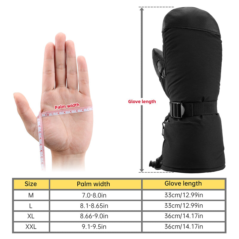 OZERO Unisex Winter Snowboard Ski Gloves Non-slip Touch Screen outdoor Sports Waterproof Motorcycle Cycling Warm Snow Gloves