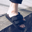 Summer Men Slippers Fashion Hook&amp;loop Canvas Casual Lovers Shoes Slip-on Beach Slippers Summer Men Shoes flip flops size 35-46