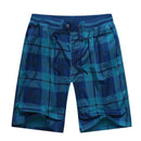Bermuda Male Hot 2022 Summer Elastic Waist Mens Plaid Shorts Classic Design Breeches Cotton Casual Beach Short Pants Big Size 44
