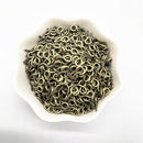 100 Pcs 8/10mm Eye Hook Screw Pins Gold/Silver Plated Clasp DIY Jewelry Finding