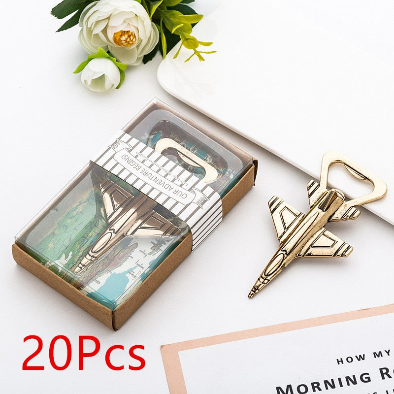 Wedding Gifts for Guests  Antique Air Plane Airplane Shape Wine Beer Bottle Opener Metal Openers For Wedding Party Gift Favors