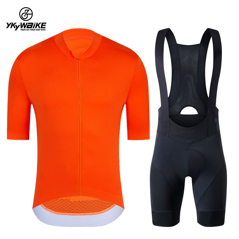 2021 YKYWBIKE Pro Team summer cycling Jersey set Bicycle Clothing Breathable Men Short Sleeve shirt Bike bib shorts