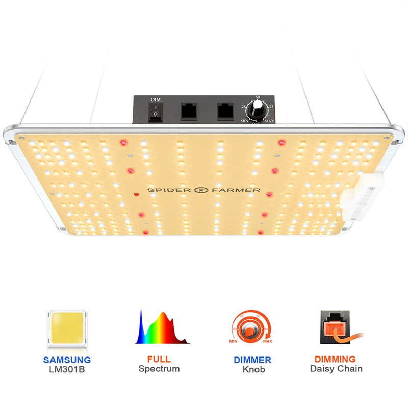 Spider Farmer SF1000 Full Spectrum LED Grow Light Samsung LM301B Dimmable Driver For Veg Flower Plants Indoor Hydroponics