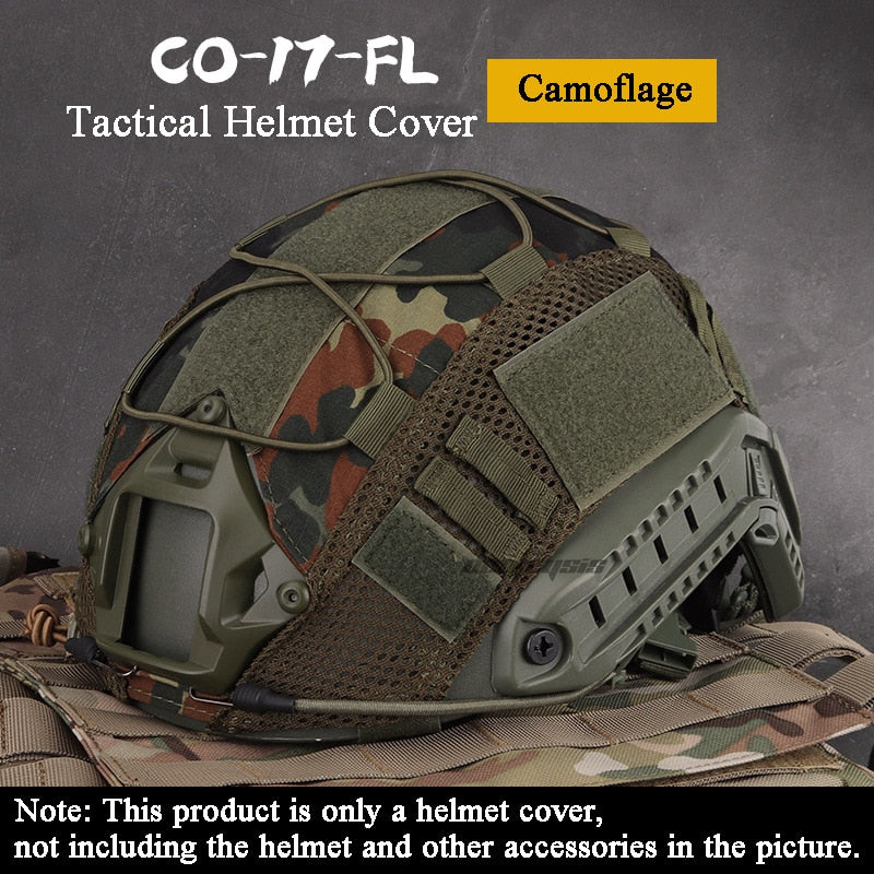 Cubierta de casco táctico para casco rápido MH PJ BJ Airsoft Paintball ejército casco cubierta accesorios militares