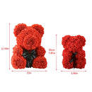 Gifts for Mom Rose Bear 25Cm/40Cm Artificial Flowers Rose Teddy Bear Wedding Anniversary Birthday Gifts for Her Girlfriend Women