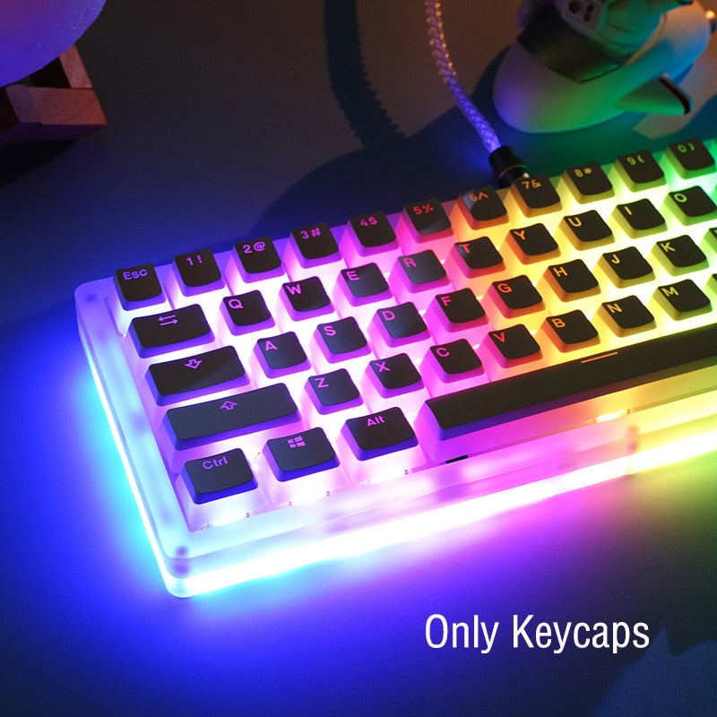 OEM Profile PBT Keycaps 108 Keys Pudding Keycap For Cherry MX Switch Mechanical Keyboard kit RGB Gamer backlit Keyboards Switch