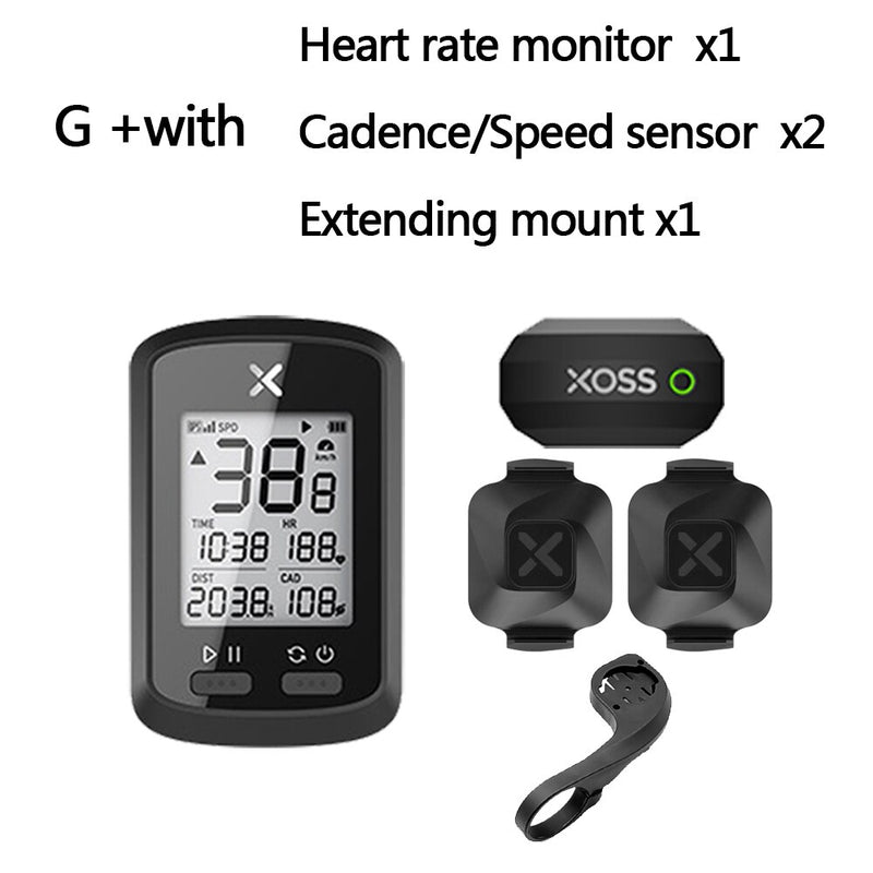 XOSS Bike Computer G+ Wireless GPS Speedometer Waterproof Road Bike MTB Bicycle Bluetooth ANT+ with Cadence Cycling Computers