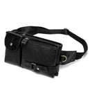 WESTAL Men Belt Bag Men's Waist Bags Genuine Leather Male Fanny Pack Leather Money Phone Pouch Bag Hip Men's Shoulder Bags 9080