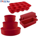 Silikon-Backform für Gebäck, Kuchenform zum Backen, Silikonformen für Gebäck, Muffin, rund, rechteckig, Silikon-Backform