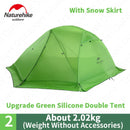 Naturehike Tent Upgraded Star River Camping Tent Ultralight 2 Person 4 Season 20D Silicone Tent With Free Mat NH17T012-T