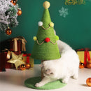 Christmas Tree Cat Climbing Frame Sisal Cat Scratcher Column Grinding Paws Cat Scratching Board Pet Furniture Christmas Decor