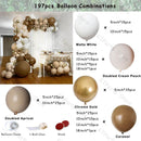Retro Coffee Matte White Balloons Garland Arch Kit Boho Hochzeit Dekoration Geschlecht offenbaren Geburtstag Baby Shower Decor Zubehör