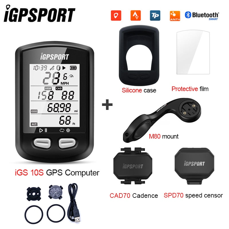 IGPSPORT igs10s bicicleta cronómetro inalámbrico GPS bicicleta computadora IPX6 impermeable ciclismo velocímetro con ANT + Bluetooth 5,0