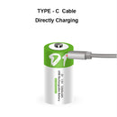 NEW D size 12000mWh lithium Rechargeable battery USB charging li-ion batteries for domestic water heater with natural gas stove