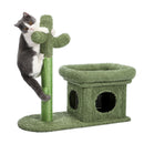 Cactus Cat Tree Cat Tower con Sisal Scratching Post Board para gatos de interior Cat Condo Kitty Play House con Perch Basket Toy