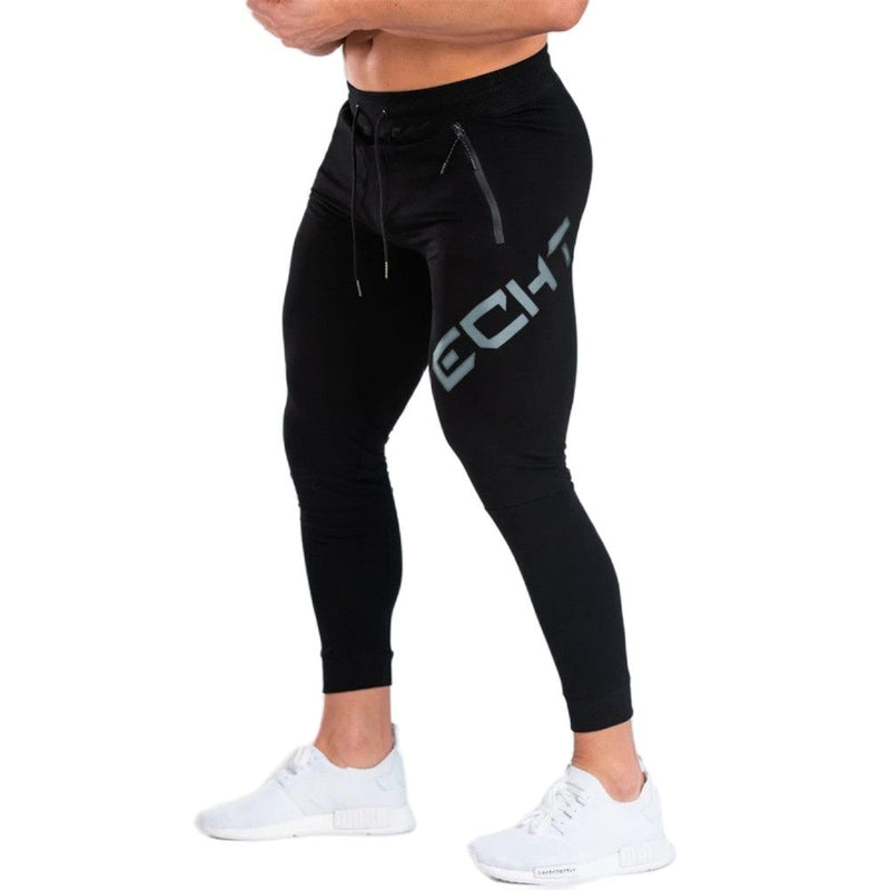 Pantalones de chándal negros para gimnasio, pantalones ajustados para hombre, pantalones casuales para hombre, pantalones de chándal de algodón para entrenamiento físico, ropa deportiva de otoño